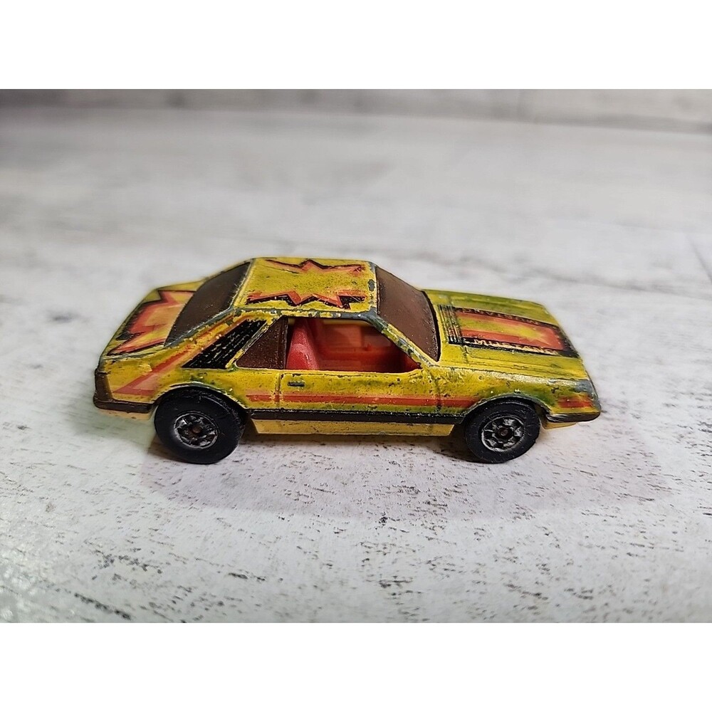 Vintage 1979 Hot Wheels Hot Ones Ford Mustang Cobra Turbo Hong Kong Mattel